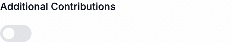 Additional Contributions